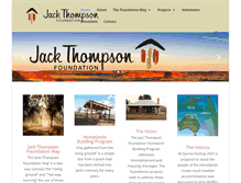 Tablet Screenshot of jackthompsonfoundation.com